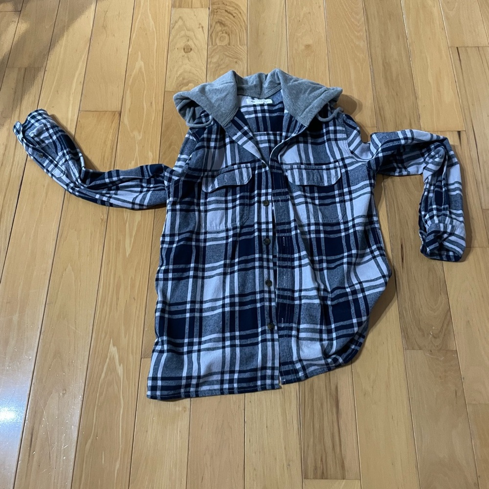 hooded flannel jacket